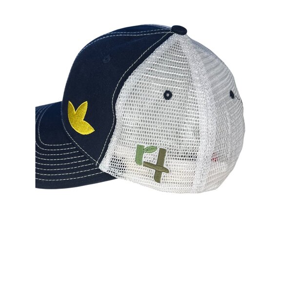 Simplot Snapback Mesh Back Trucker Blue/White One Size Platinum Series - Picture 2 of 7